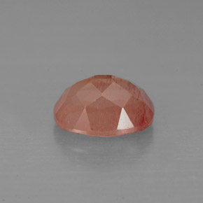 Andesina labradorita vermelho natural 1,40ct, corte oval, VS