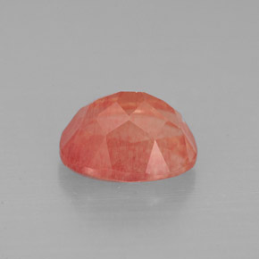 Andesina labradorita vermelho natural 1,50ct, corte oval, VS