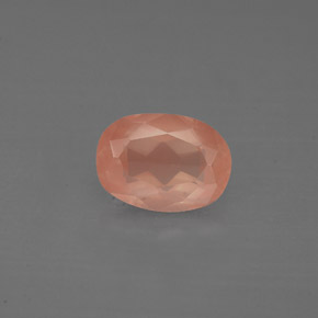 Andesina labradorita vermelho natural 0,97ct, corte oval, VS