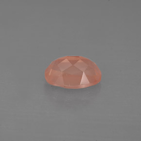Andesina labradorita vermelho natural 0,97ct, corte oval, VS