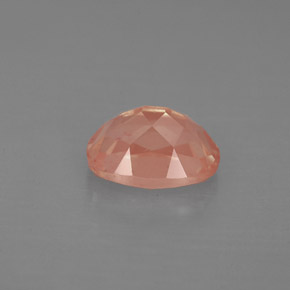 Andesina labradorita vermelho natural 1,36ct, corte oval, VS