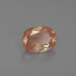 Andesina labradorita vermelho natural 1,23ct, corte oval, VS