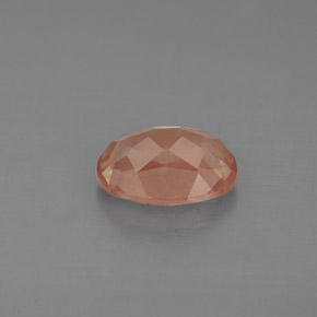 Andesina labradorita vermelho natural 1,23ct, corte oval, VS