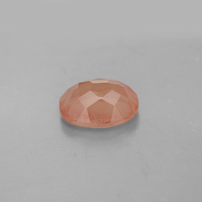 Andesina labradorita vermelho natural 1,39ct, corte oval, VS