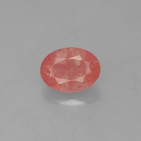 Andesina labradorita vermelho natural 1,13ct, transparente, transparente/translúcido