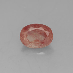 Labradorita andesina mel vermelho Natural 1.39ct, Transparente, Transparente/Translúcido