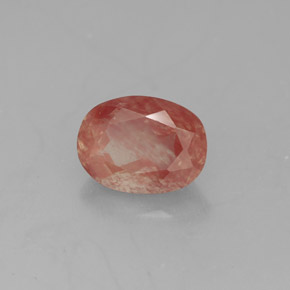 Labradorita andesina mel vermelho Natural 1.39ct, Transparente, Transparente/Translúcido