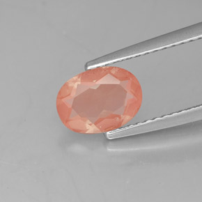 Labradorita andesina mel vermelho Natural 0.98ct, Transparente, Transparente/Translúcido