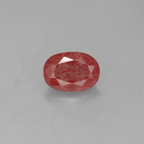 Andesina labradorita vermelho natural 0,82ct, transparente, transparente/translúcido