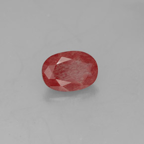 Andesina labradorita vermelho natural 0,82ct, transparente, transparente/translúcido