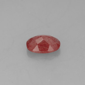 Andesina labradorita vermelho natural 0,82ct, transparente, transparente/translúcido