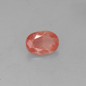 Andesina labradorita vermelho natural 0,79ct, transparente, transparente/translúcido