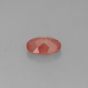 Andesina labradorita vermelho natural 0,79ct, transparente, transparente/translúcido