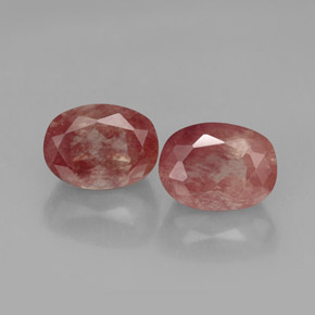 Pedras preciosas de andesina labradorita vermelho natural de  ct, transparente, transparente/translúcido