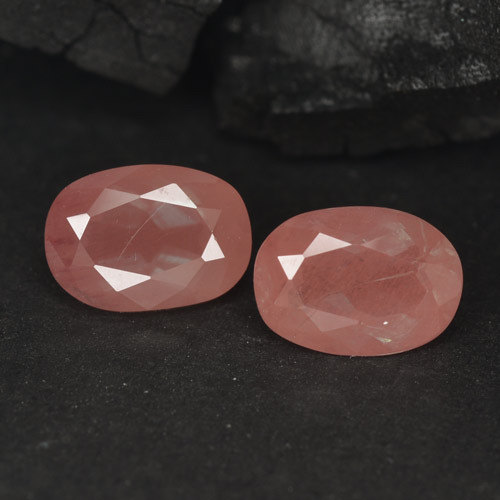 Pedras preciosas de andesina labradorita vermelho natural de 1,90 ct, corte oval, VVS-VS