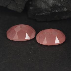 Pedras preciosas de andesina labradorita vermelho natural de 1,90 ct, corte oval, VVS-VS