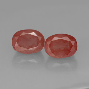Pedras preciosas de andesina labradorita vermelho natural de  ct, transparente, transparente/translúcido