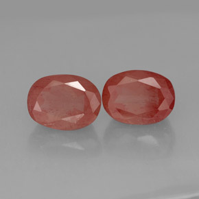 Pedras preciosas de andesina labradorita vermelho natural de  ct, transparente, transparente/translúcido