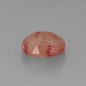 Andesina labradorita vermelho natural 2,07ct, transparente, transparente/translúcido