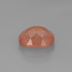 Labradorita andesina mel vermelho Natural 1.93ct, Corte Oval, Translúcido