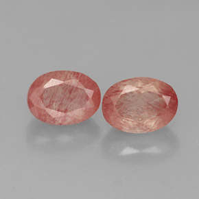 Pedras preciosas de andesina labradorita vermelho natural de  ct, transparente, transparente/translúcido