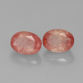 Pedras preciosas de andesina labradorita vermelho natural de  ct, transparente, transparente/translúcido