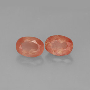 Pedras preciosas de andesina labradorita vermelho natural de  ct, transparente, transparente/translúcido