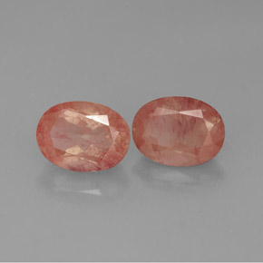 Pedras preciosas de andesina labradorita vermelho natural de  ct, transparente, transparente/translúcido