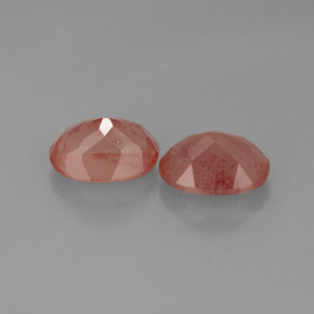 Pedras preciosas de andesina labradorita vermelho natural de  ct, transparente, transparente/translúcido