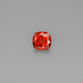 Andesina labradorita laranja natural 0,73ct, almofada cortada, VVS-VS