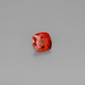 Andesina labradorita laranja natural 0,73ct, almofada cortada, VVS-VS