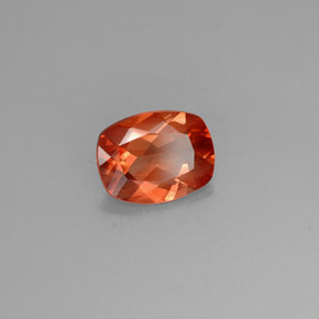 Labradorita andesina mel de laranja Natural 1.43ct, Almofada cortada, VVS-VS