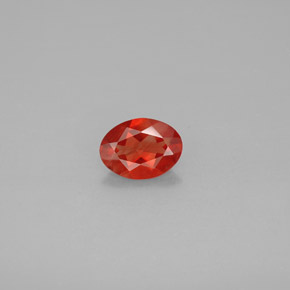 Andesina labradorita laranja natural 0,79ct, corte oval, VVS-VS