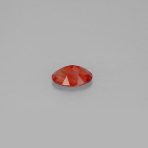 Andesina labradorita laranja natural 0,79ct, corte oval, VVS-VS
