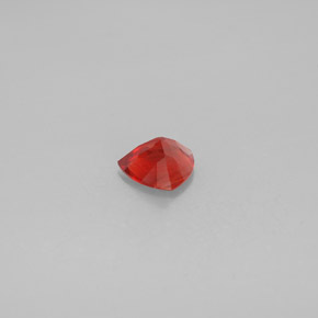 Andesina labradorita vermelho natural 0,84ct, trillion, VVS-VS