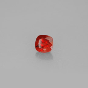 Andesina labradorita laranja natural 0,77ct, almofada cortada, VS