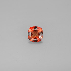 Labradorita andesina mel de laranja Natural 0.63ct, Almofada cortada, VS