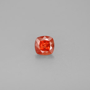 Labradorita andesina mel de laranja Natural 0.75ct, Almofada cortada, VS