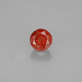 Labradorita andesina mel de laranja Natural 1.20ct, Corte Redondo, VS