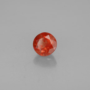 Labradorita andesina mel de laranja Natural 1.20ct, Corte Redondo, VS