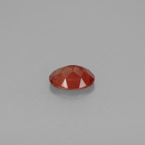 Andesina labradorita vermelho natural 1,00ct, corte oval, VS