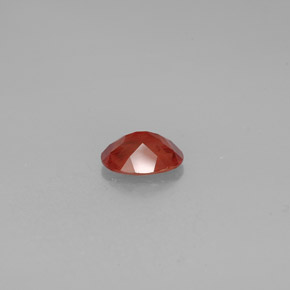 Andesina labradorita vermelho natural 0,96ct, corte oval, VS