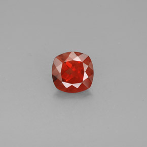 Andesina labradorita vermelho natural 1,08ct, almofada cortada, VS