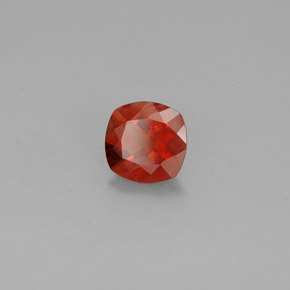 Andesina labradorita vermelho natural 1,08ct, almofada cortada, VS