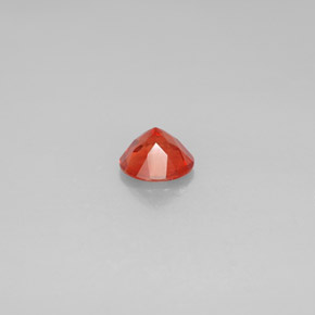 Labradorita andesina mel de laranja Natural 1.09ct, Corte Redondo, VS-SI