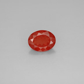 Labradorita andesina mel vermelho Natural 1.47ct, Corte Oval, VS-SI