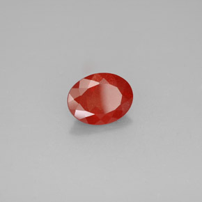 Labradorita andesina mel vermelho Natural 1.47ct, Corte Oval, VS-SI