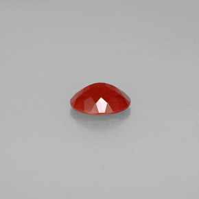 Labradorita andesina mel vermelho Natural 1.47ct, Corte Oval, VS-SI