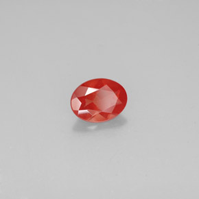 Andesina labradorita laranja natural 0,99ct, corte oval, SI