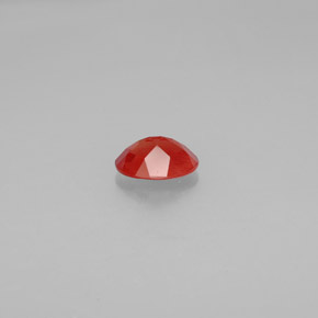 Andesina labradorita laranja natural 0,99ct, corte oval, SI